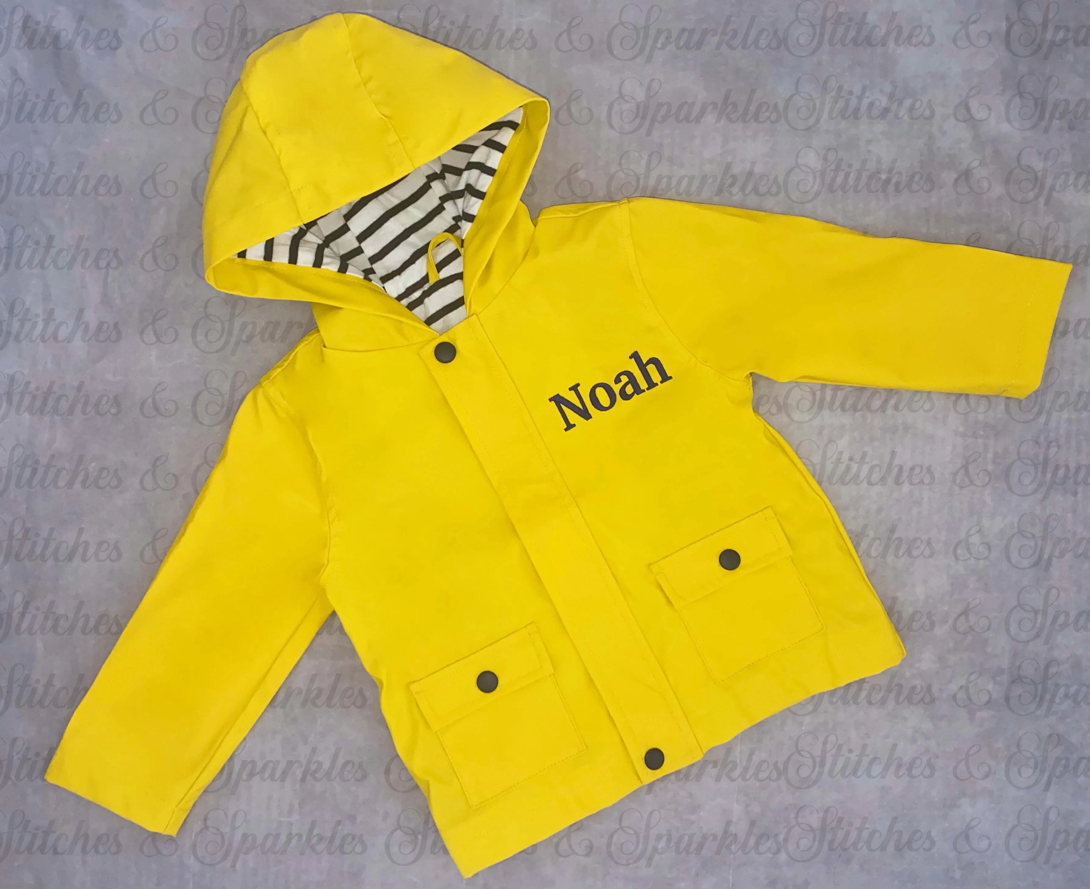 Embroidered Rain Jacket / Coat