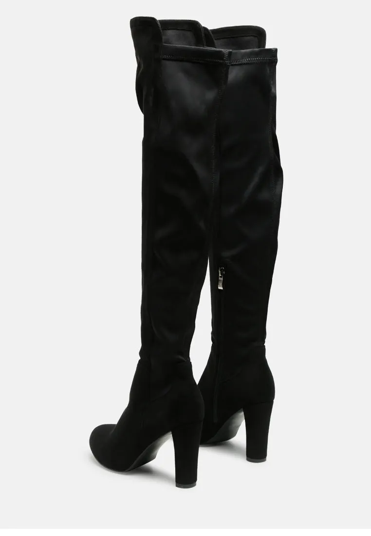Fauna Knee High Block Heeled Boots By Ruw
