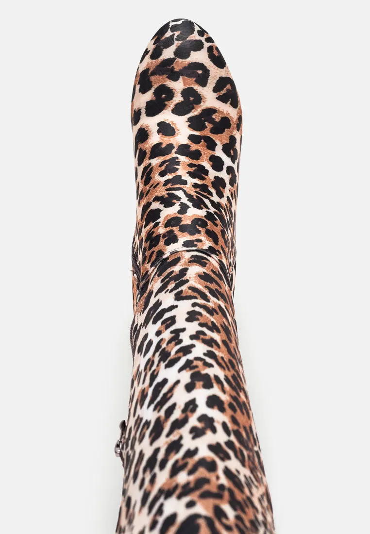 Fauna Knee High Block Heeled Boots By Ruw