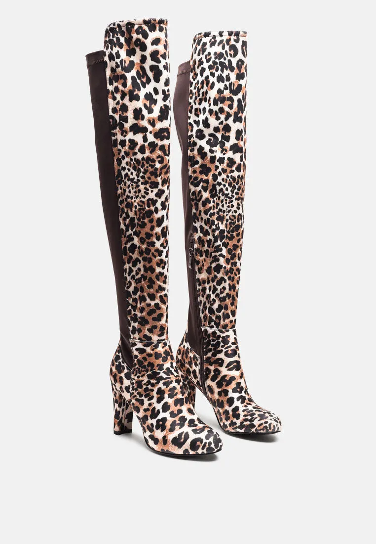 Fauna Knee High Block Heeled Boots By Ruw