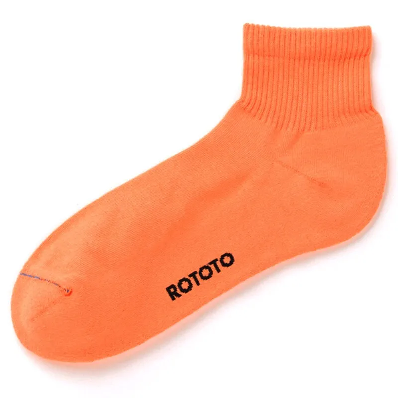 Fine Ankle Socks Organic Cotton - Orange