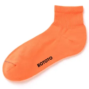 Fine Ankle Socks Organic Cotton - Orange