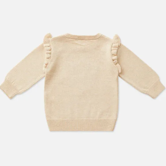 Frill Knit Sweater - Lavender Daisy
