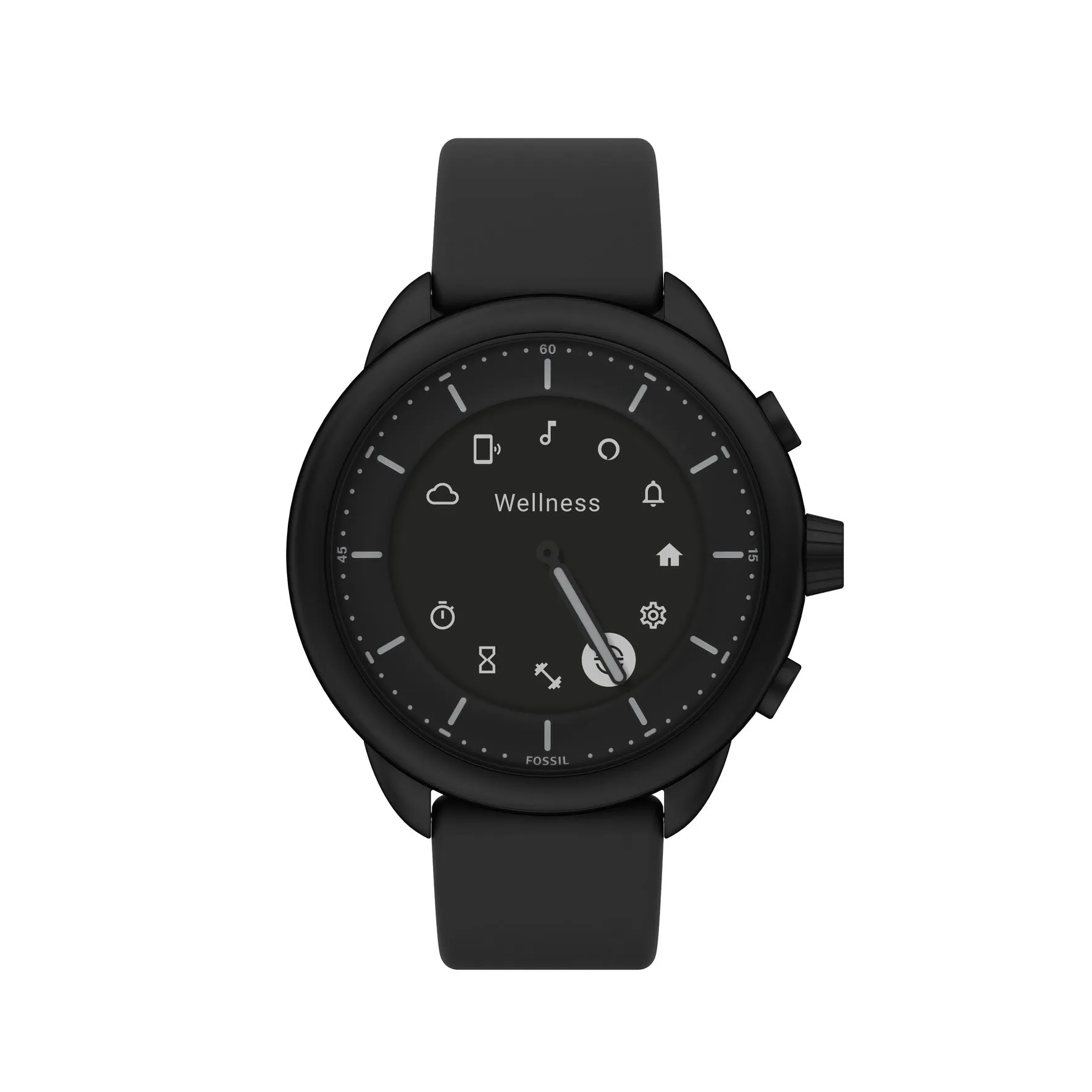 Gen 6 Wellness Edition Hybrid Smartwatch Black Silicone