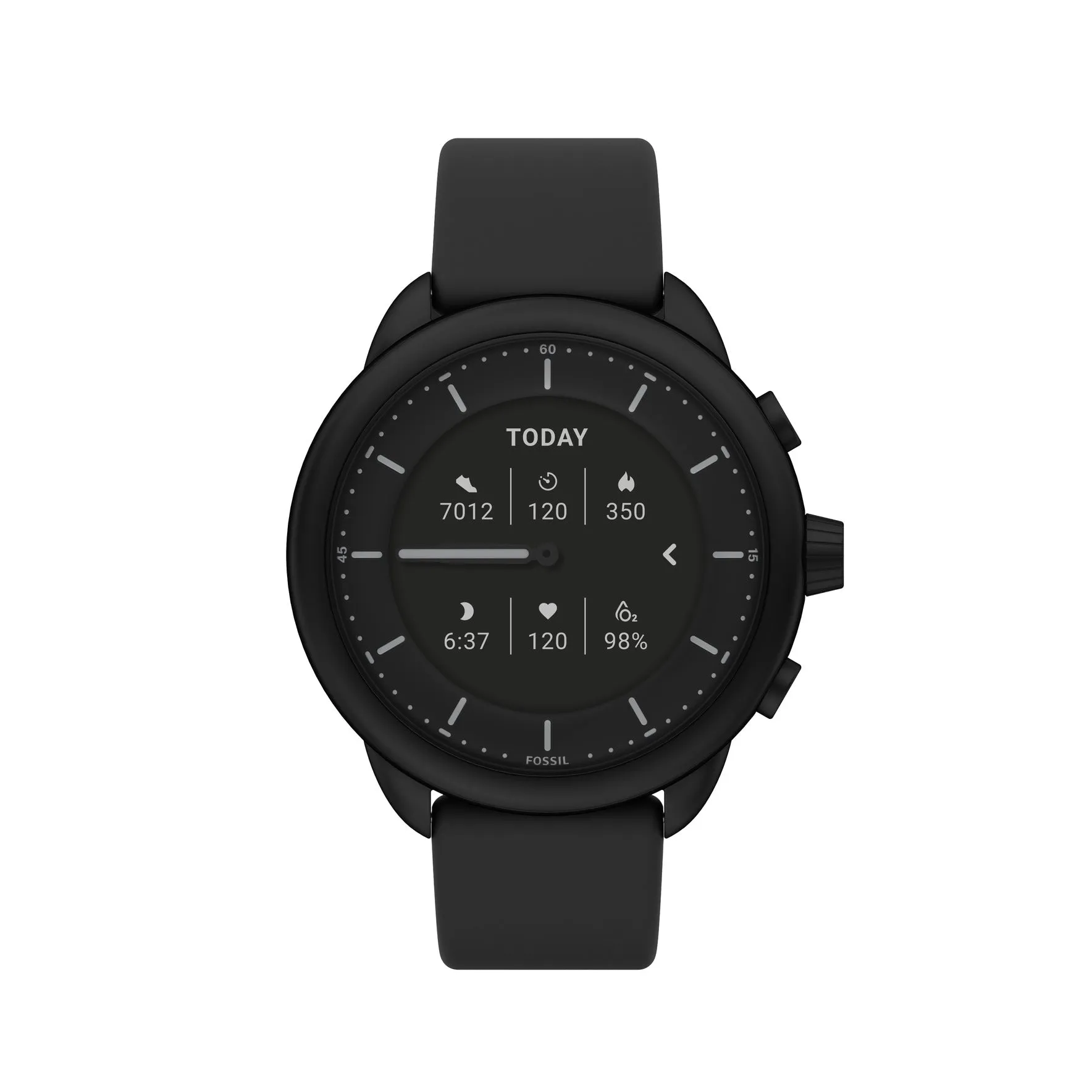 Gen 6 Wellness Edition Hybrid Smartwatch Black Silicone
