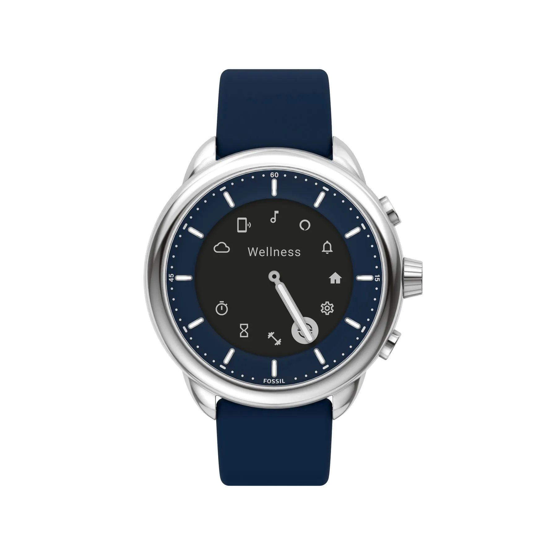 Gen 6 Wellness Edition Hybrid Smartwatch Navy Silicone