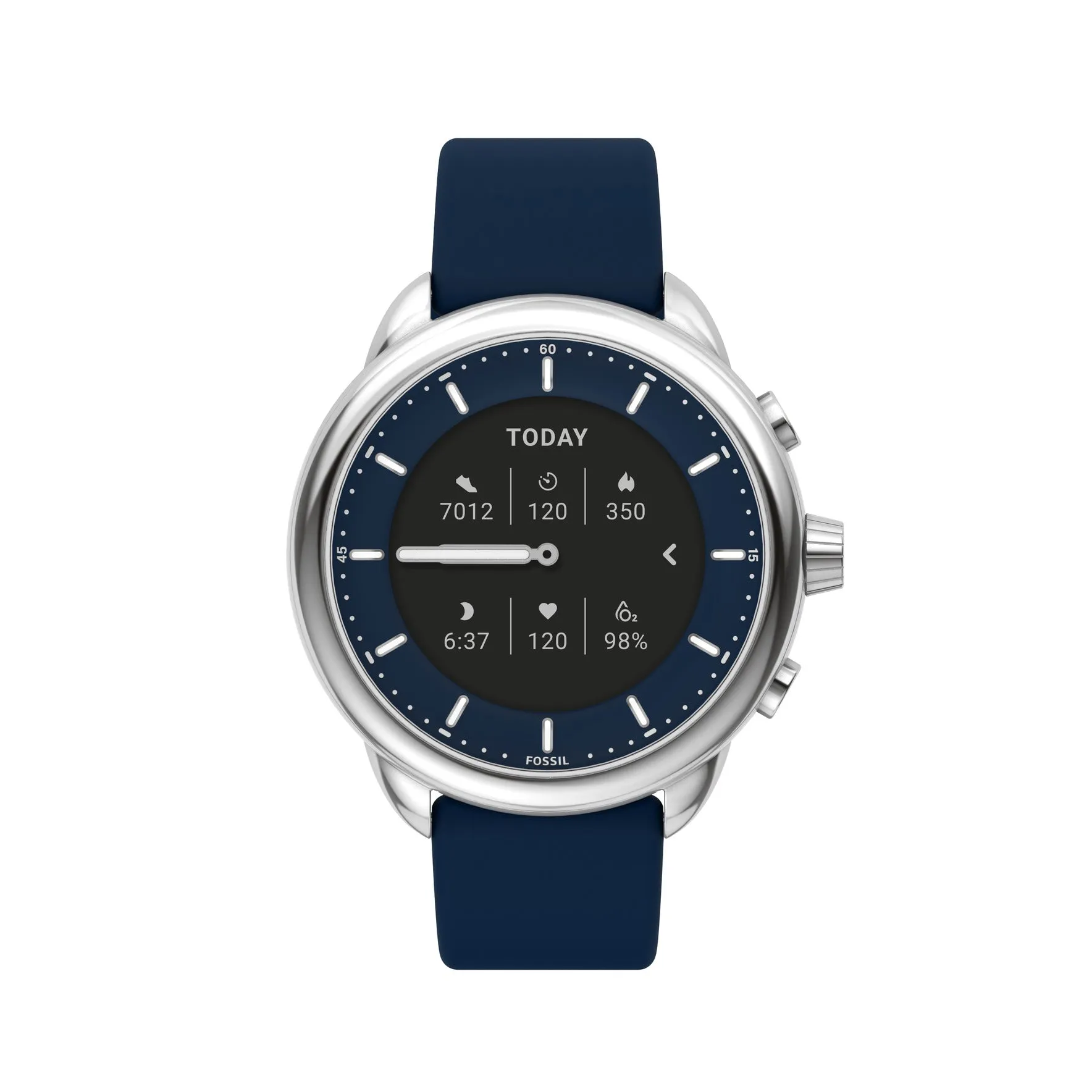 Gen 6 Wellness Edition Hybrid Smartwatch Navy Silicone