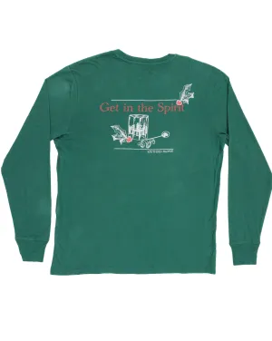 Get In The Spirit LS Tee: Pine