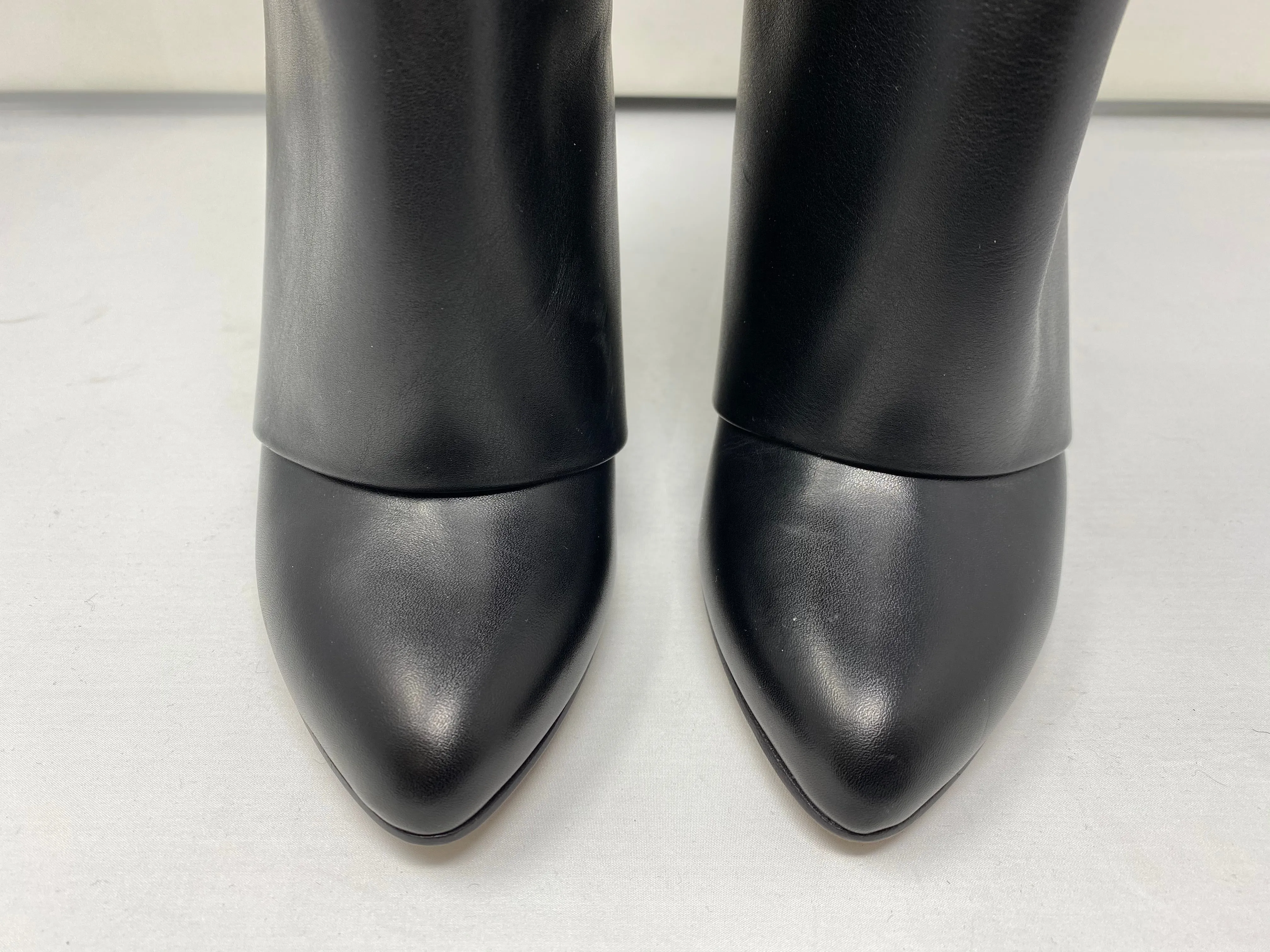 Givenchy Black Leather Shark Tooth High Boots
