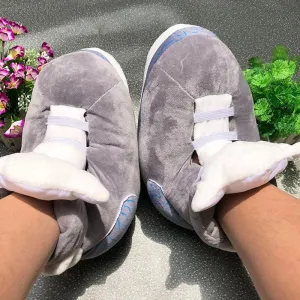 Gray Unisex Indoor Slippers – Cozy and Soft House Footwear