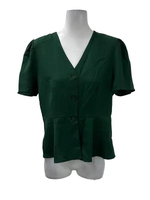 Green Buttoned Top