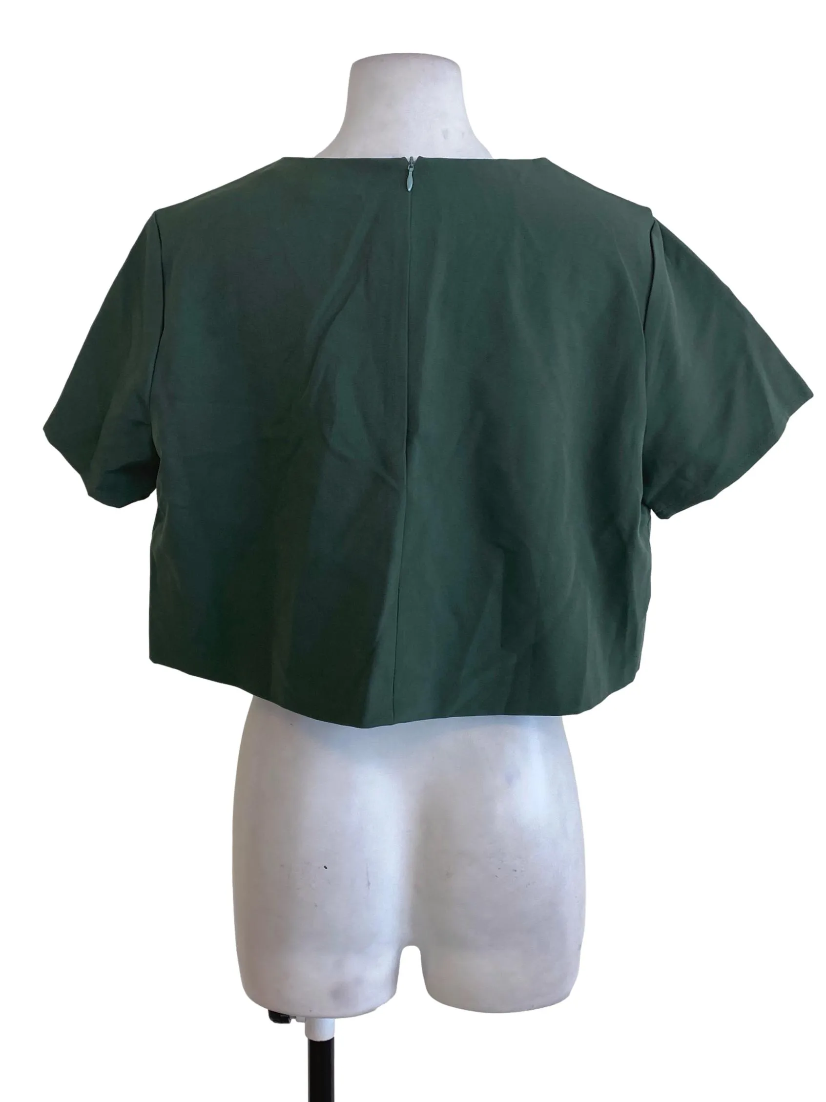 Green Plain Blouse