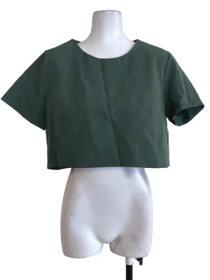 Green Plain Blouse
