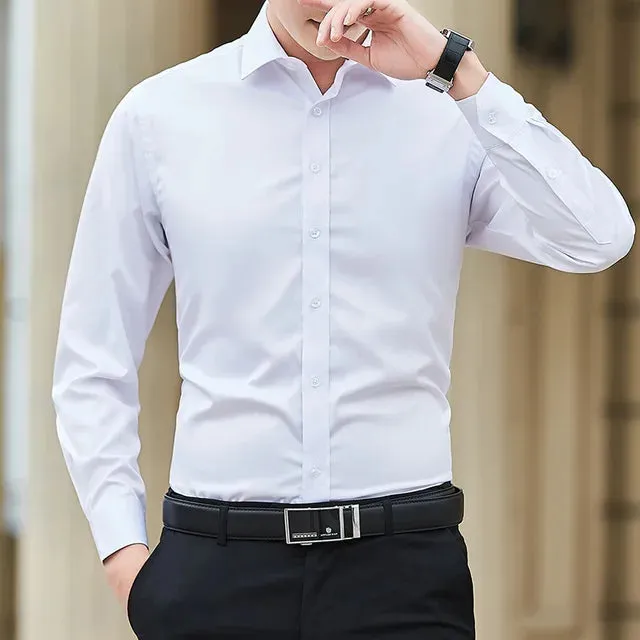 GroßStil Plus Size Business-Shirt in Weiß