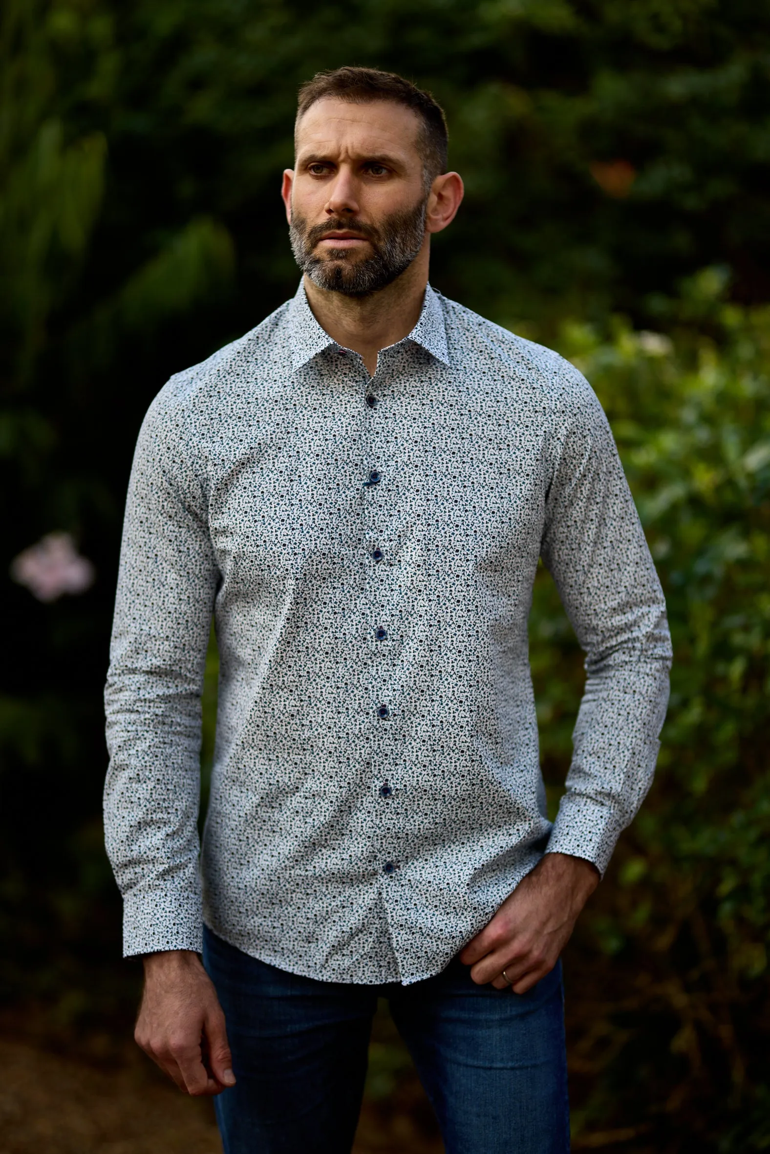 Gun Hill  Mens Golden Hind shirt - Blue