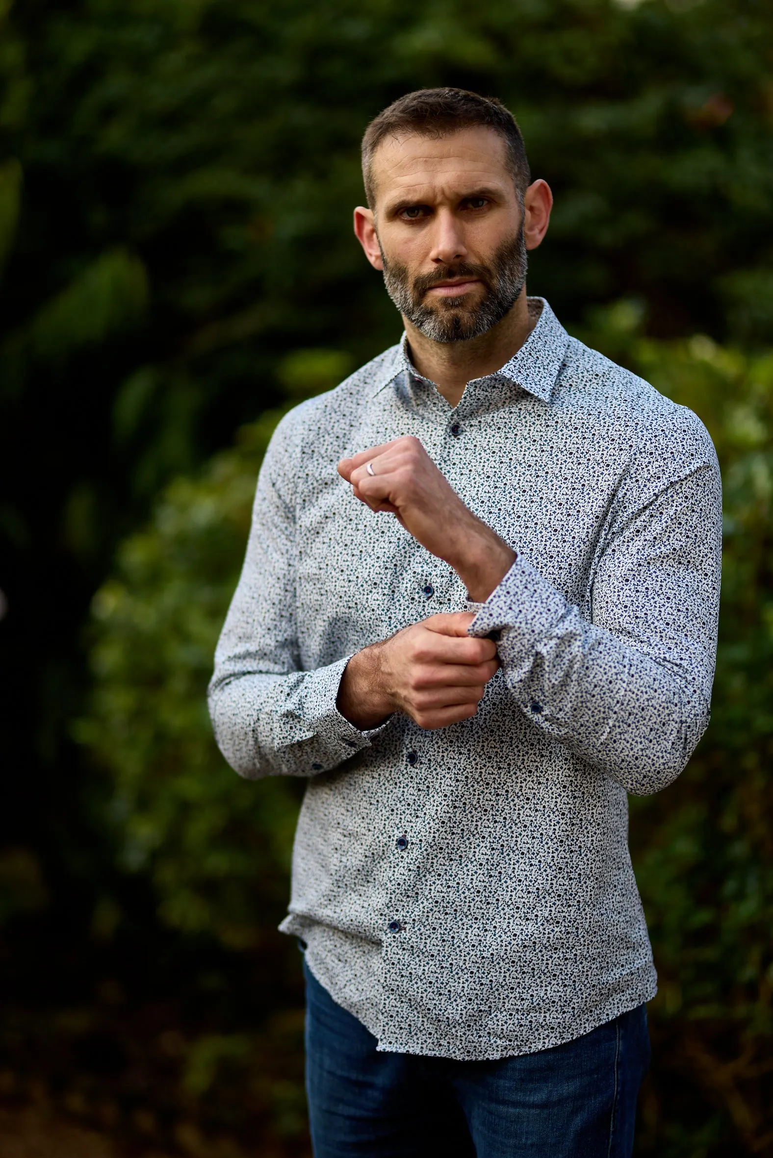 Gun Hill  Mens Golden Hind shirt - Blue