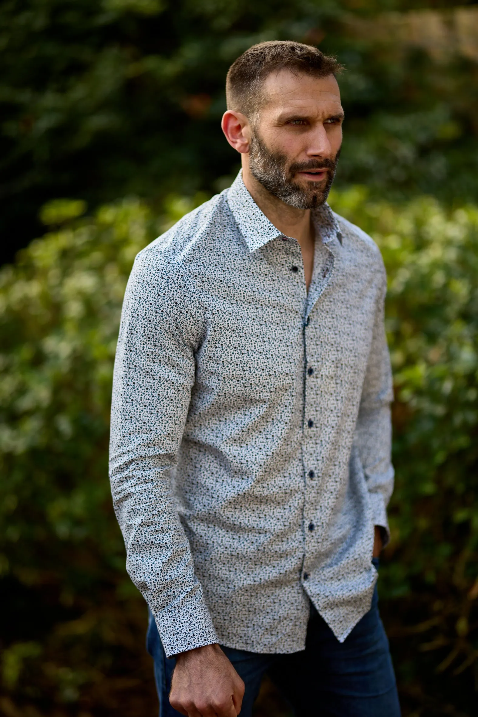 Gun Hill  Mens Golden Hind shirt - Blue