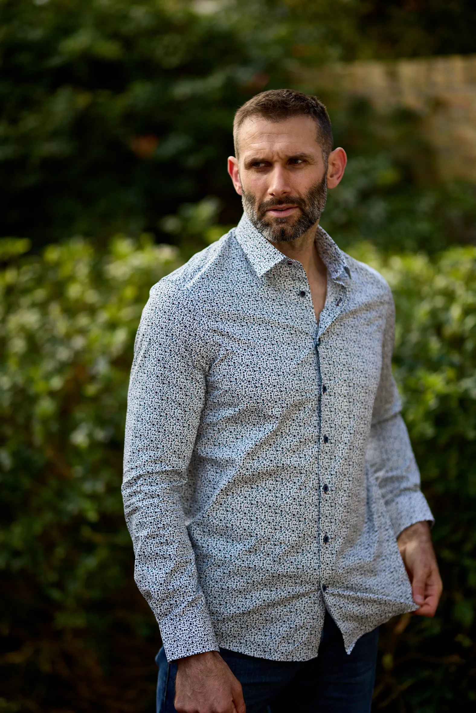 Gun Hill  Mens Golden Hind shirt - Blue
