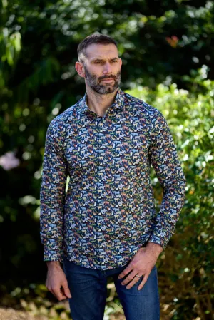 Gun Hill Mens Liberty Animal print shirt - multi