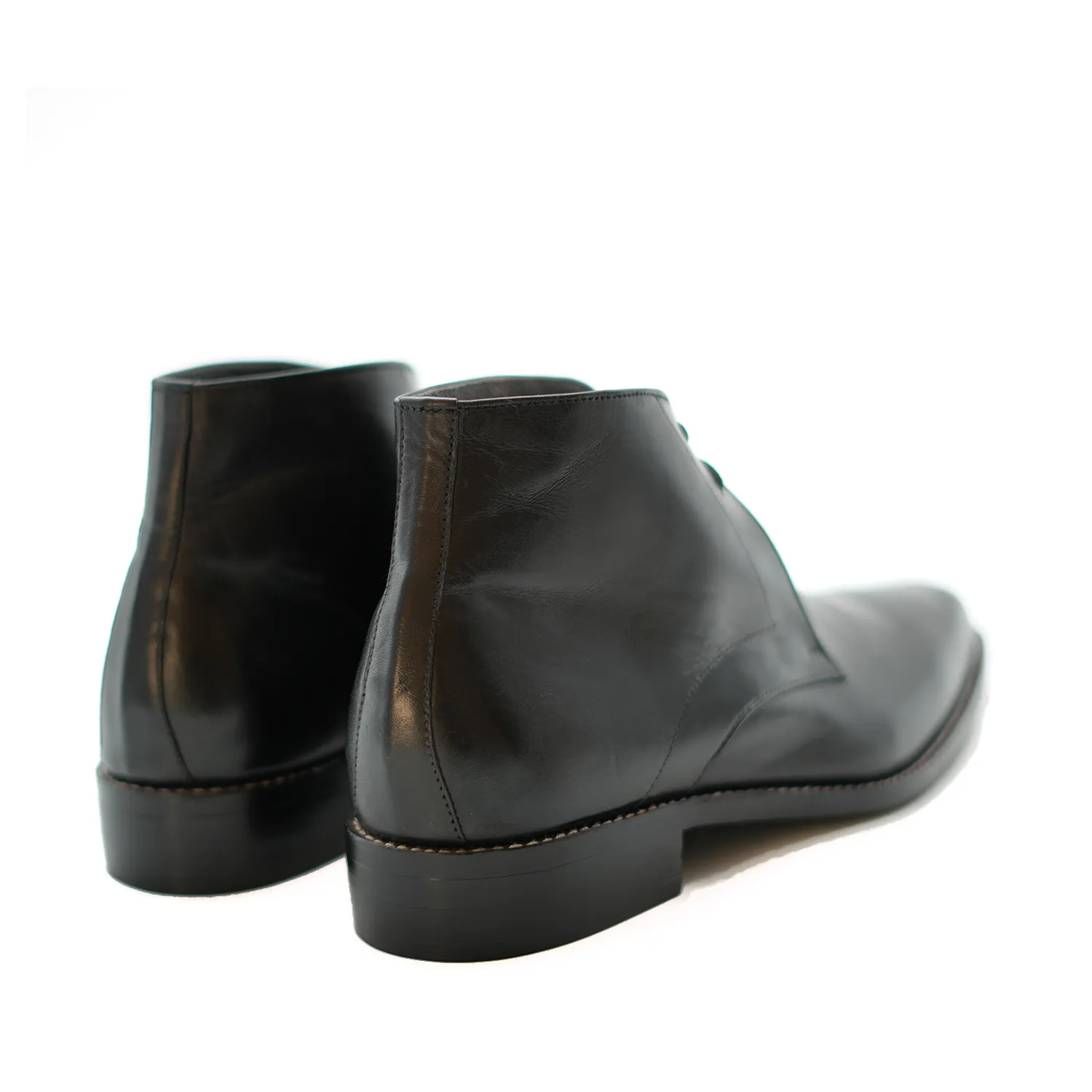 Handmade Full-Grain Leather Chukka Lace-Up Ankle Boots
