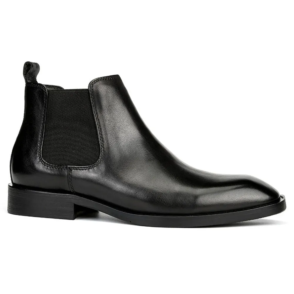 Handmade Full Grain Leather Zip-Up Boots for Men
