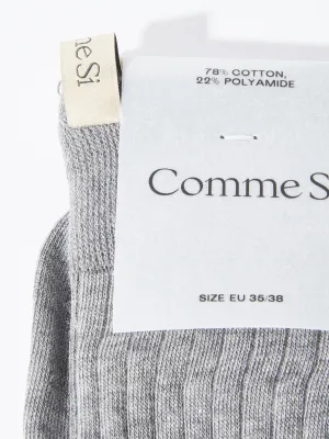Heather Grey The Yves Sock