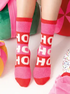HO HO HO Socks - Pink