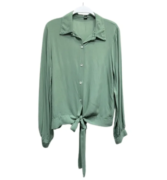 Holiday Sage Blouse