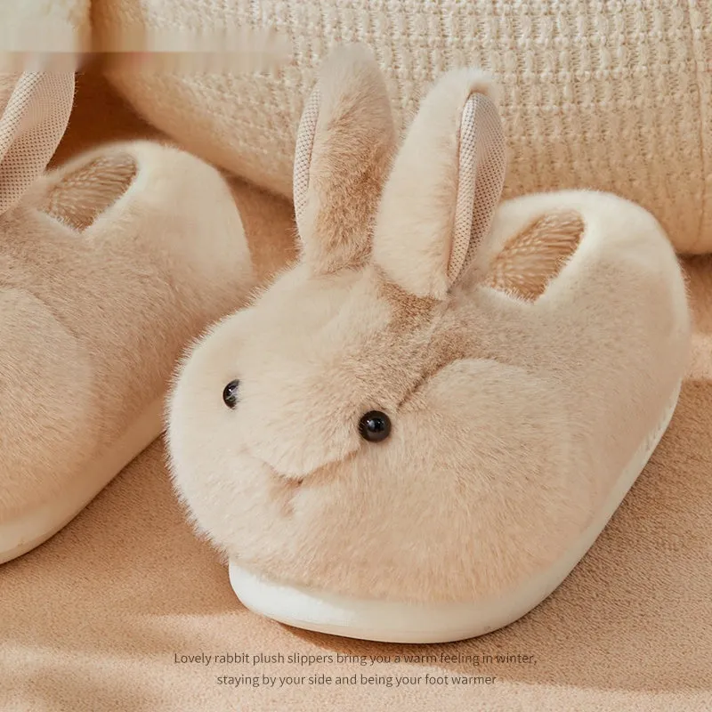 Hop Into Ultimate Comfort with These Adorable Rabbit Plush Slippers!
