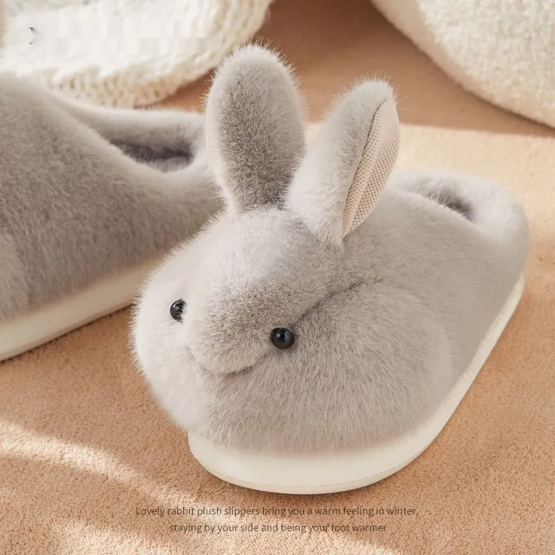 Hop Into Ultimate Comfort with These Adorable Rabbit Plush Slippers!
