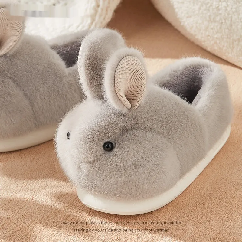Hop Into Ultimate Comfort with These Adorable Rabbit Plush Slippers!