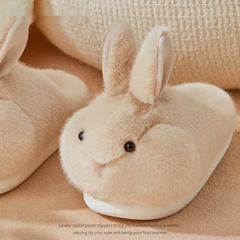 Hop Into Ultimate Comfort with These Adorable Rabbit Plush Slippers!
