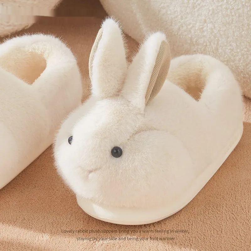 Hop Into Ultimate Comfort with These Adorable Rabbit Plush Slippers!