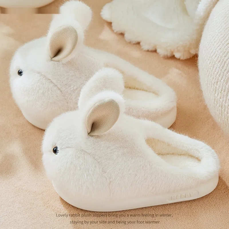 Hop Into Ultimate Comfort with These Adorable Rabbit Plush Slippers!