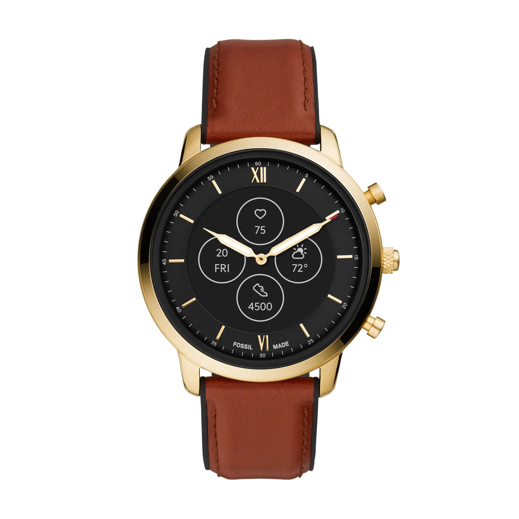 Hybrid Smartwatch HR Neutra Brown Leather