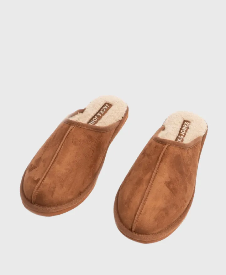 Jack Jones Dudley Microfiber Slippers Almond