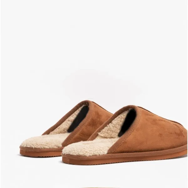 Jack Jones Dudley Microfiber Slippers Almond