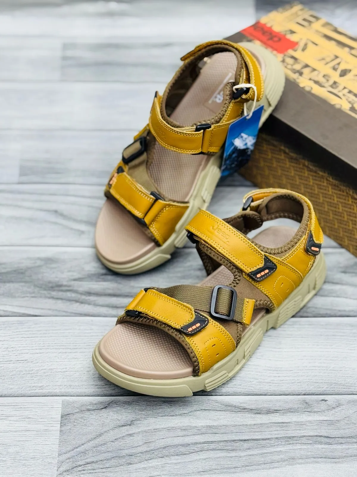 Jeep Tactical Outdoor Sandals – Durable & Adjustable