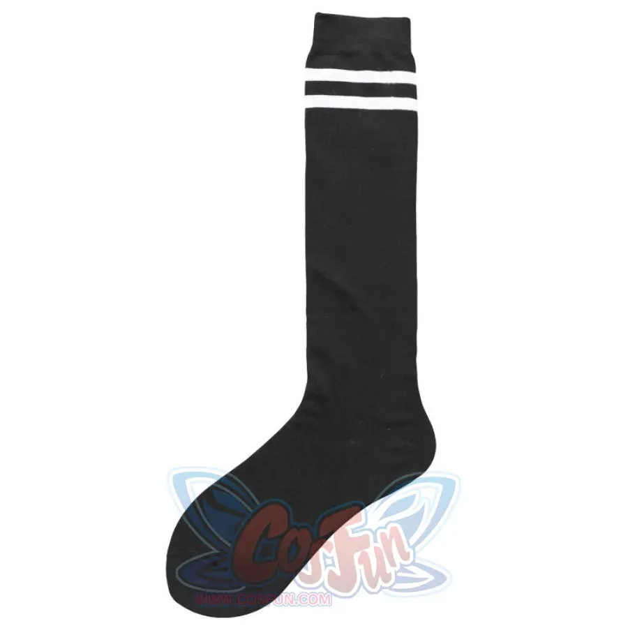 JK Stockings Solid Color Socks Calf Length JK Socks Stockings J50012