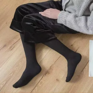 JK Stockings Solid Color Thick Socks Calf Length JK Socks Stockings