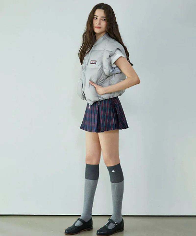 KANDINI Color Block Knee Socks - Gray