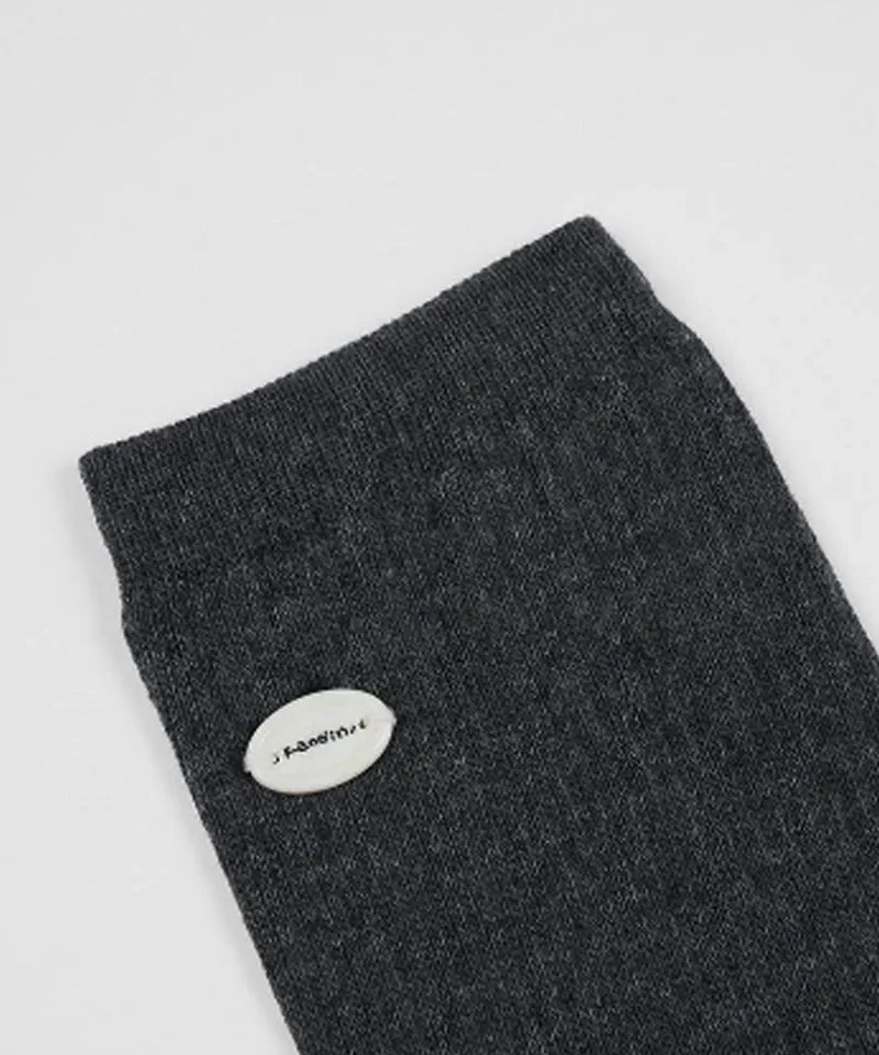 KANDINI Color Block Knee Socks - Gray