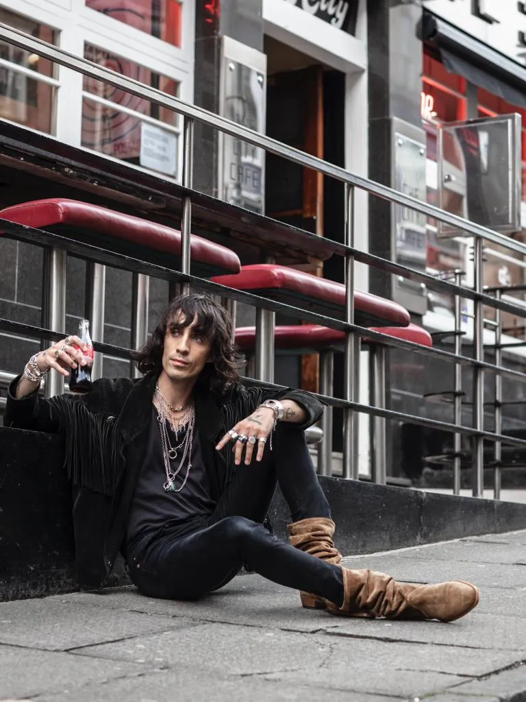 KEITH ROLL DOWN BOOTS IN BLACK SUEDE