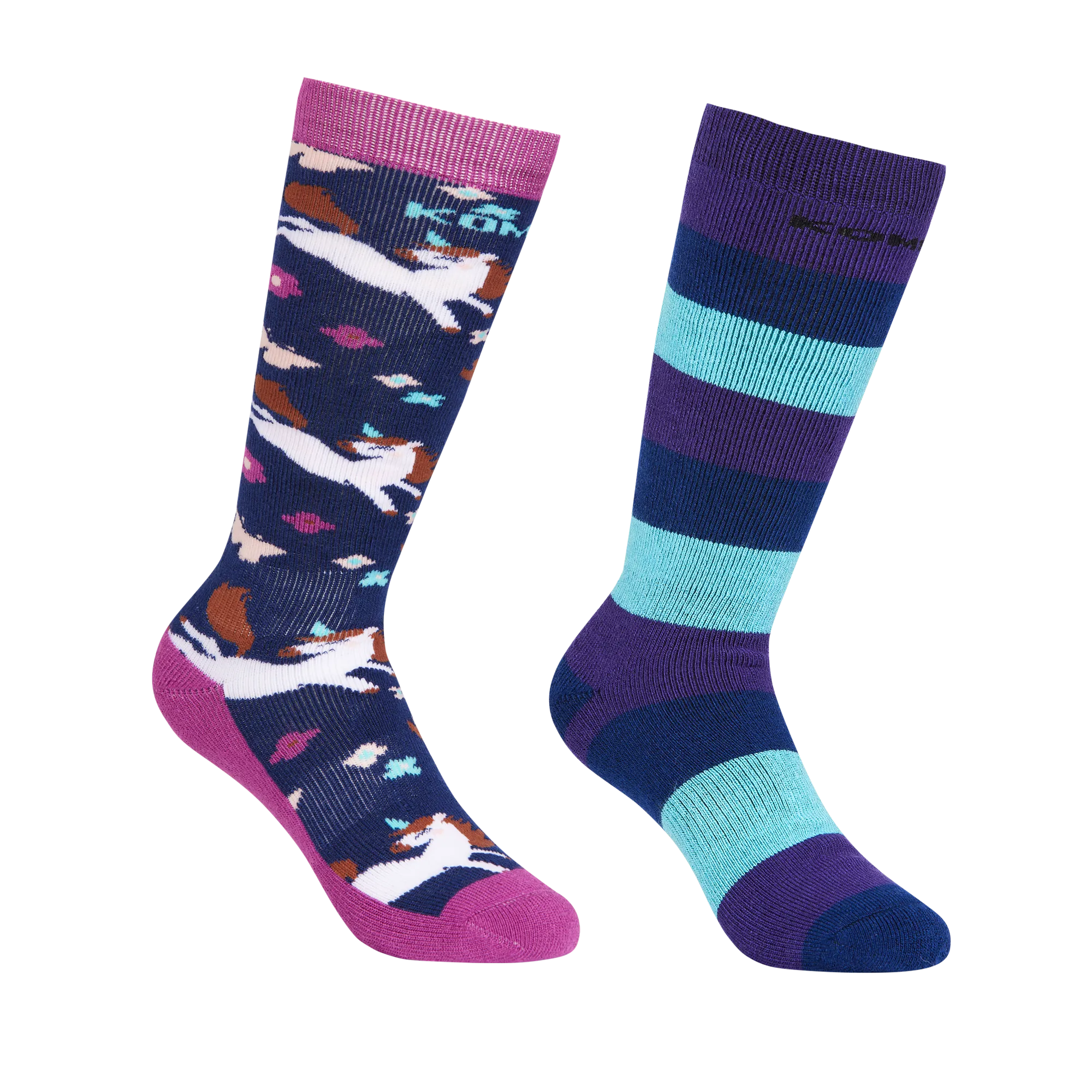 Kombi Happy Blue Unicorn Children's Rumble Socks