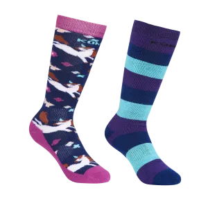 Kombi Happy Blue Unicorn Children's Rumble Socks