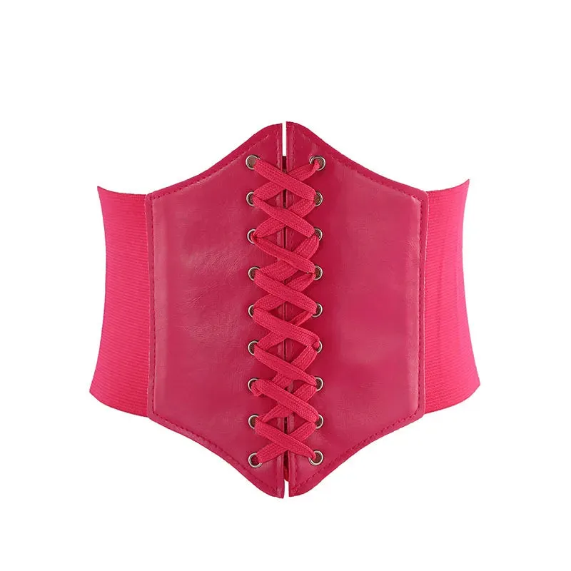 LaceLux™️  Women’s Elastic Costume Waist Belt: Lace-up Tied Waspie Corset Belts for Effortless Elegance
