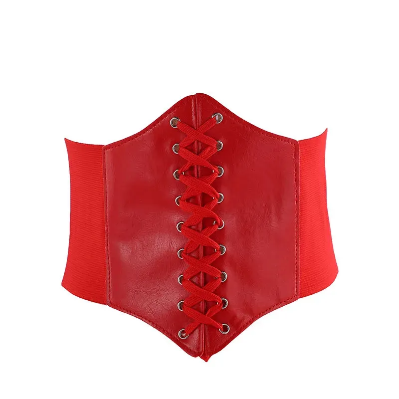 LaceLux™️  Women’s Elastic Costume Waist Belt: Lace-up Tied Waspie Corset Belts for Effortless Elegance