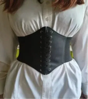 LaceLux™️  Women’s Elastic Costume Waist Belt: Lace-up Tied Waspie Corset Belts for Effortless Elegance