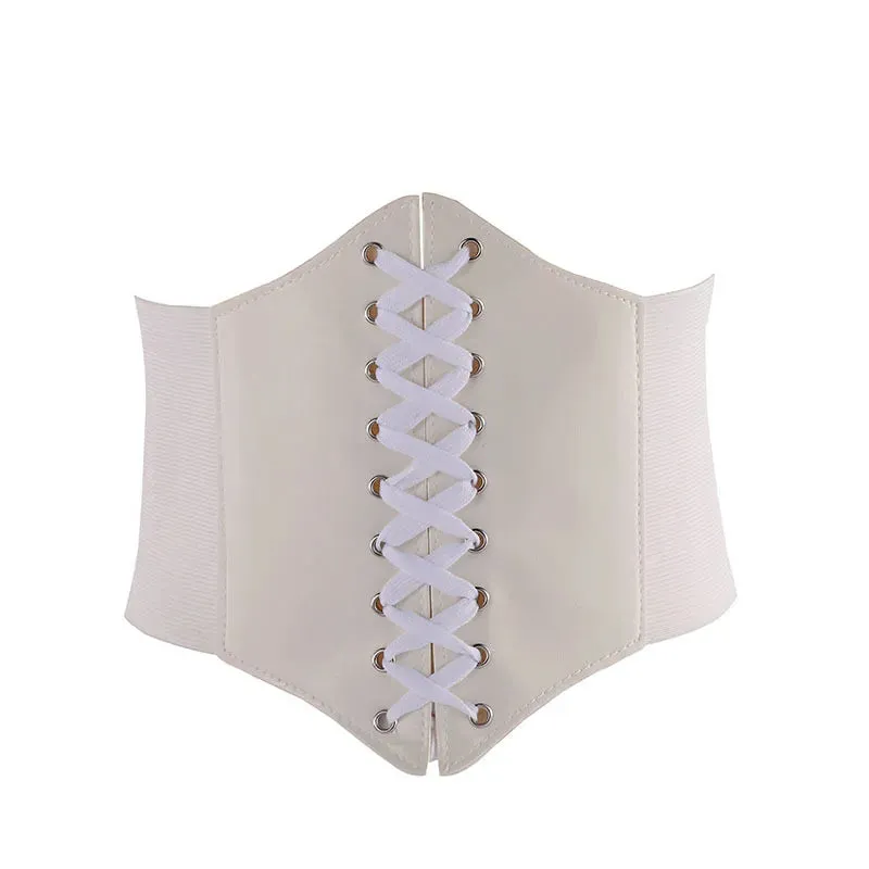 LaceLux™️  Women’s Elastic Costume Waist Belt: Lace-up Tied Waspie Corset Belts for Effortless Elegance