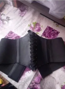 LaceLux™️  Women’s Elastic Costume Waist Belt: Lace-up Tied Waspie Corset Belts for Effortless Elegance